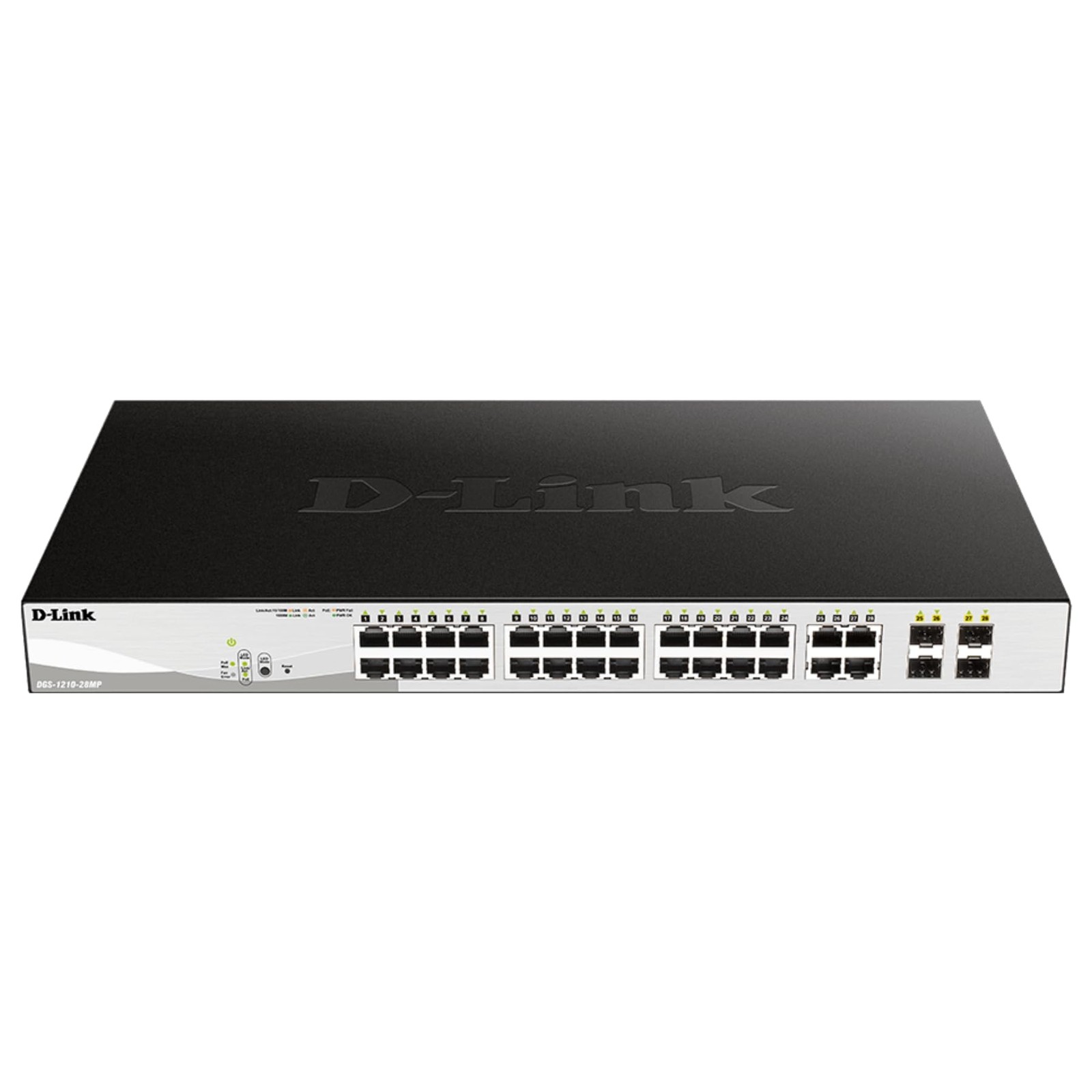 D-Link 28-Port Gigabit Smart Managed PoE+ Switch+ 4 SFP Combo Ports L2+ VLANs