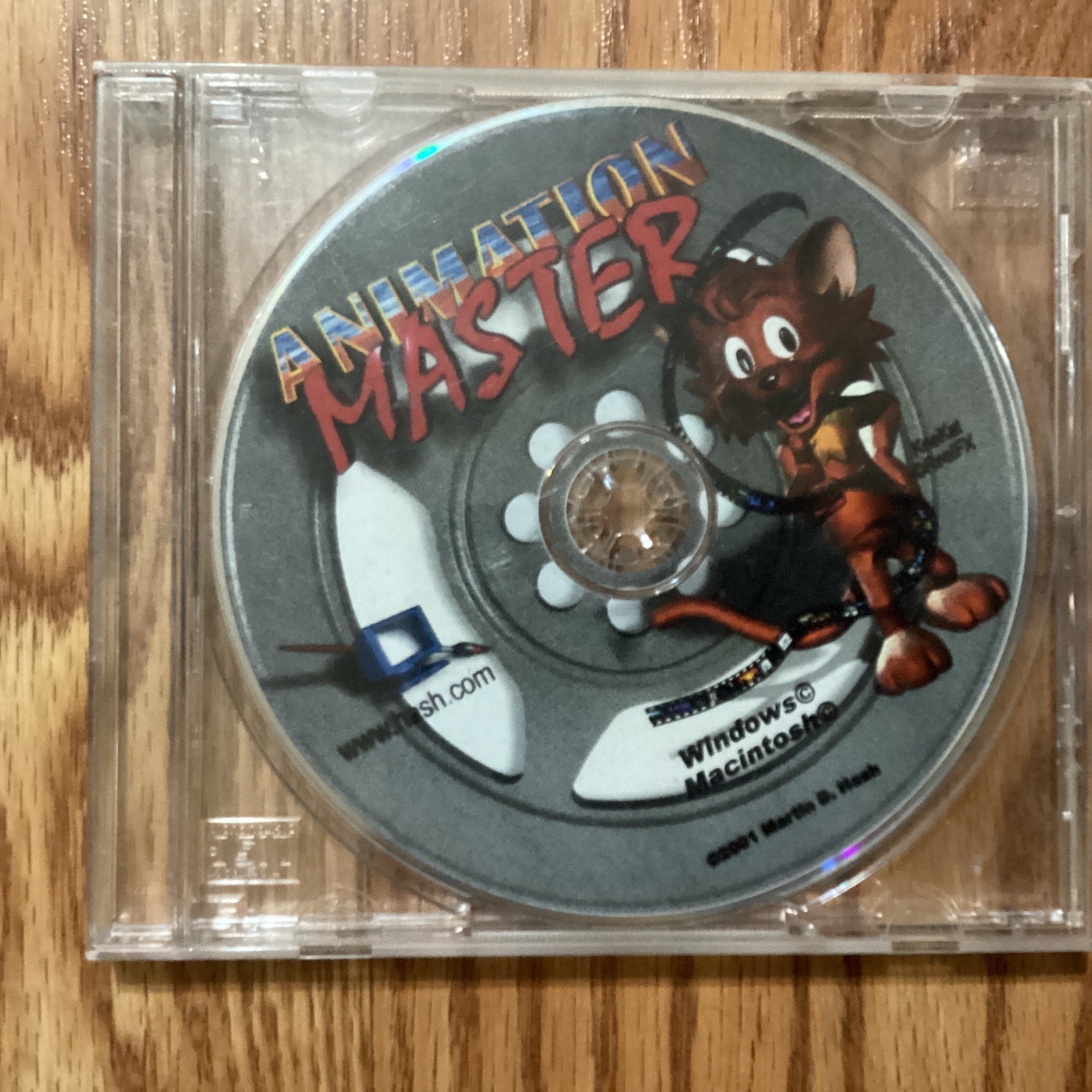 Animation Master Vintage 2001 CD ROM Disc Only Windows Mac Hash Inc 3D Modeling