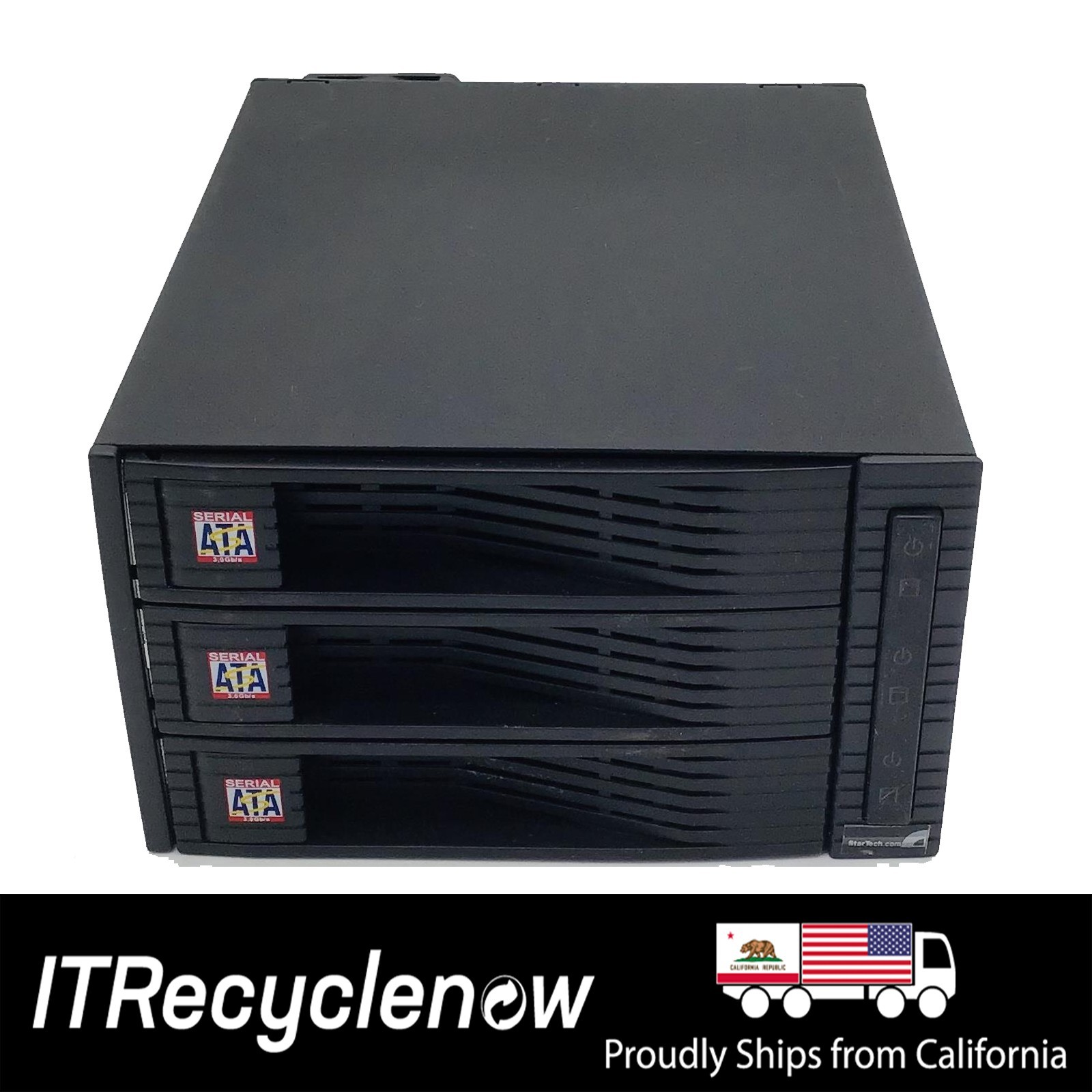 StarTech HSB320SATBK 3 x 3.5" SATA Hot Swap Backplane Mobile Rack Enclosure