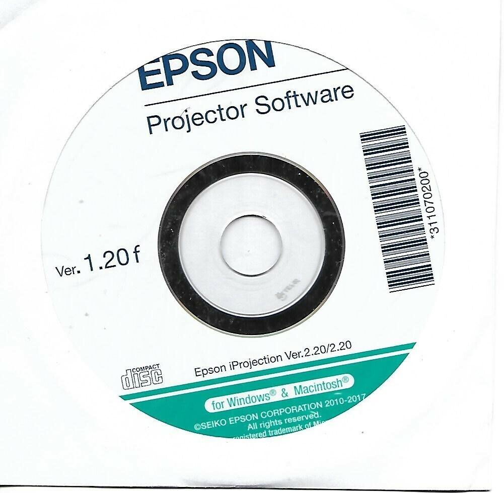 Software: Epson Projector Software for Windows & Macintosh Ver. 2.20 / 2.20