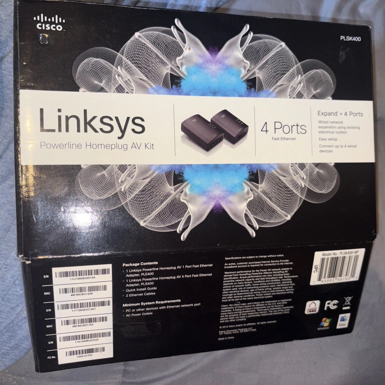 Cisco Linksys PLSK400 PLE400 Dual Band Wi-Fi Wireless Router