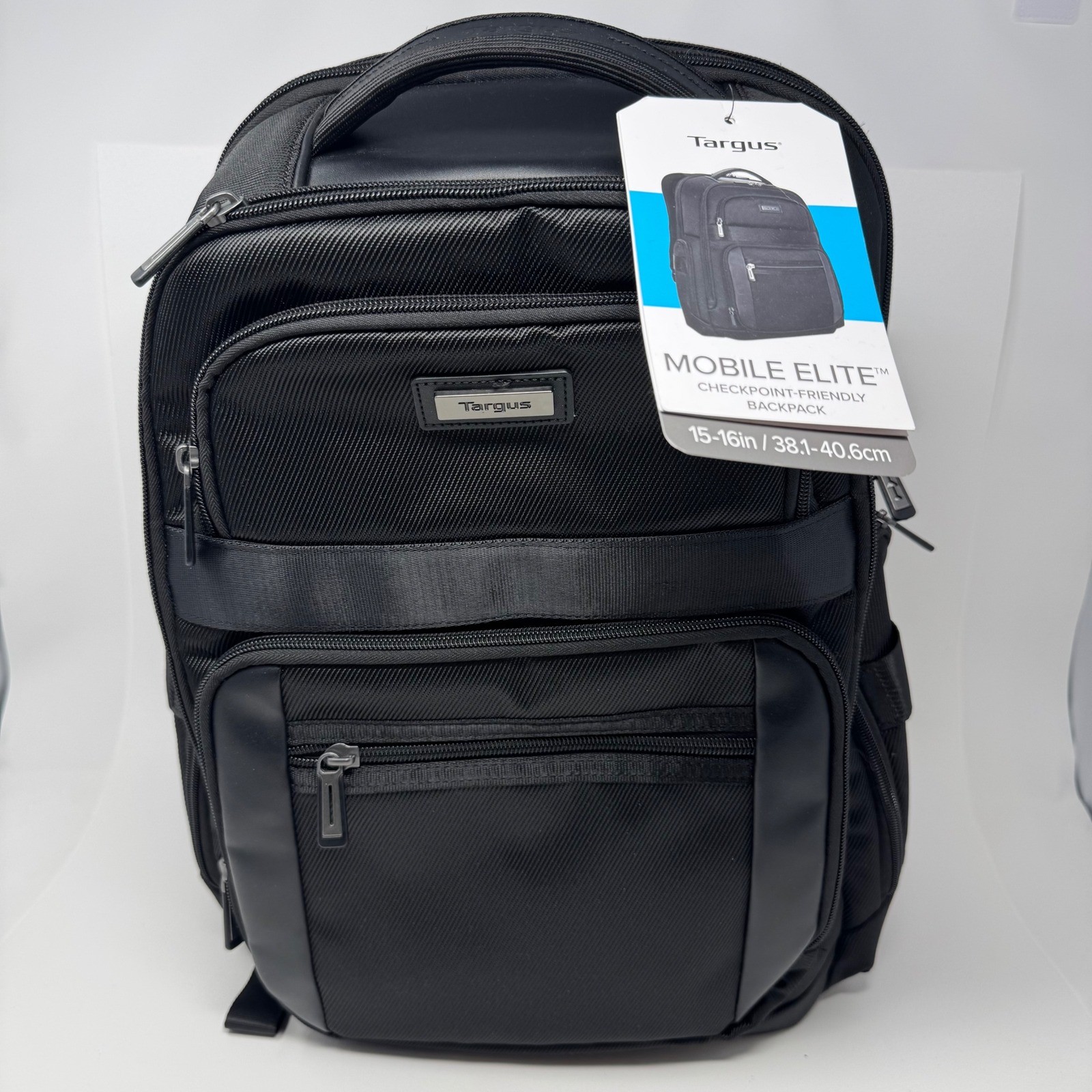 Targus Mobile Elite Checkpoint-Friendly Laptop Backpack Black 15-16in TBB617GL