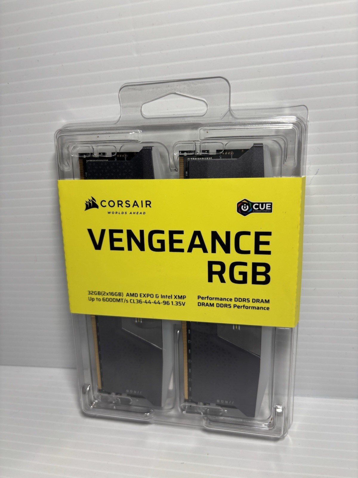 CORSAIR Vengeance RGB 32GB (2x16GB) DDR5 6000MHz CL36 AMD EXPO RAM NEW SEALED