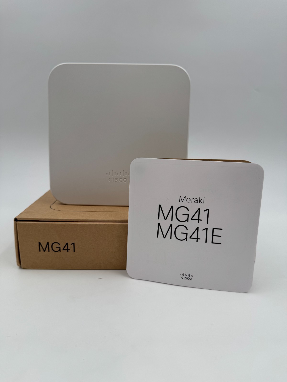 Cisco Meraki MG41-HW LTE Gateway Unclaimed Dual SIM Tested PoE Box Mount