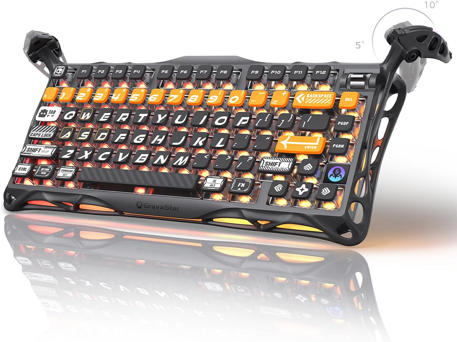 Mercury K1 Pro 75% Wireless Mechanical Gaming Keyboard, Hot-Swap