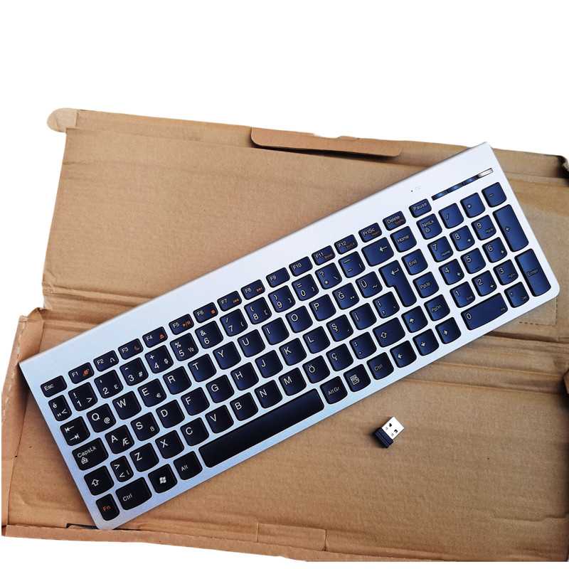 Turkish layout silver wireless keyborad for Lenovo SK-8861