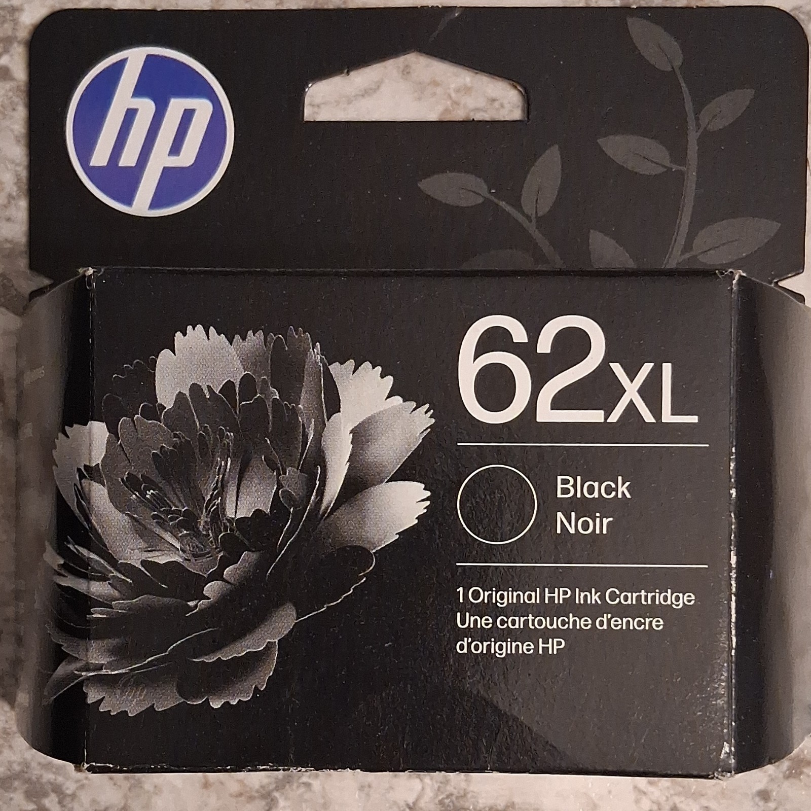 HP 62XL BLACK GENUINE INK CARTRIDGE EXP DEC/2027+ BRAND NEW FACTORY SEALED.