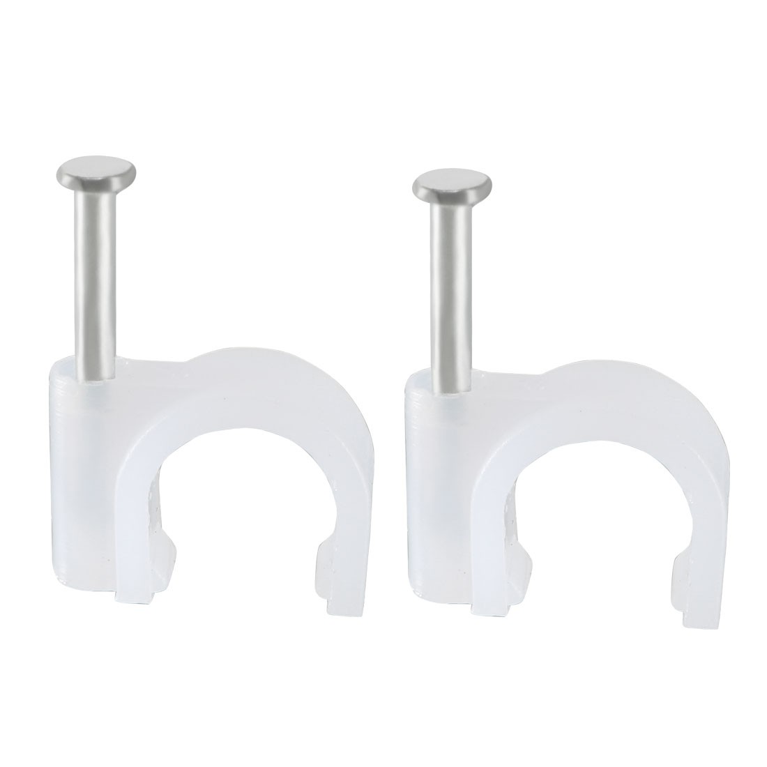 40pack Wall Mount Coax Electric Cable Wire Clip Fastener Saddle 9mm Width White
