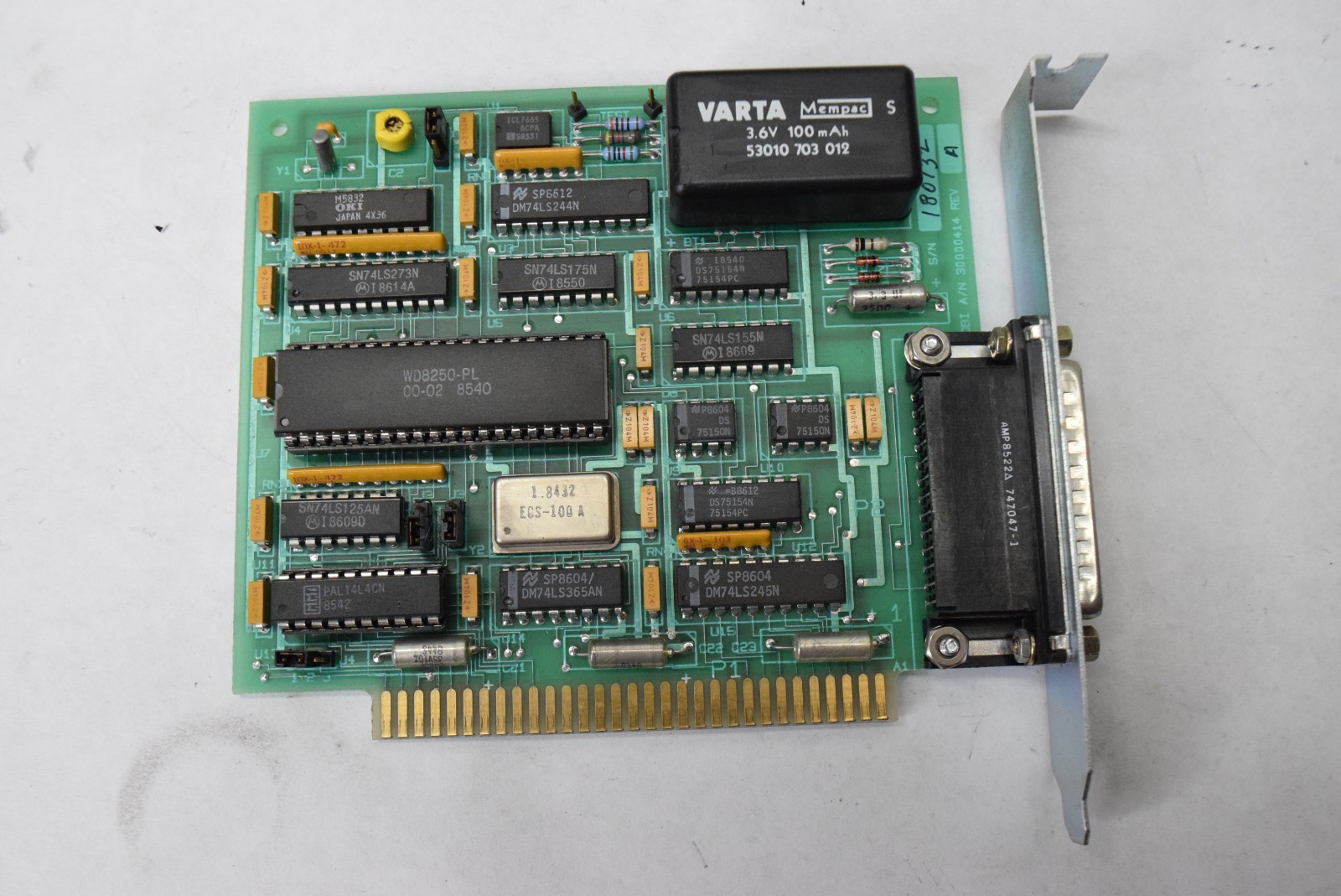 Digiboard DBI 30000414 RTC Serial Combo Controller Card 8bit ISA PC XT -  TESTED