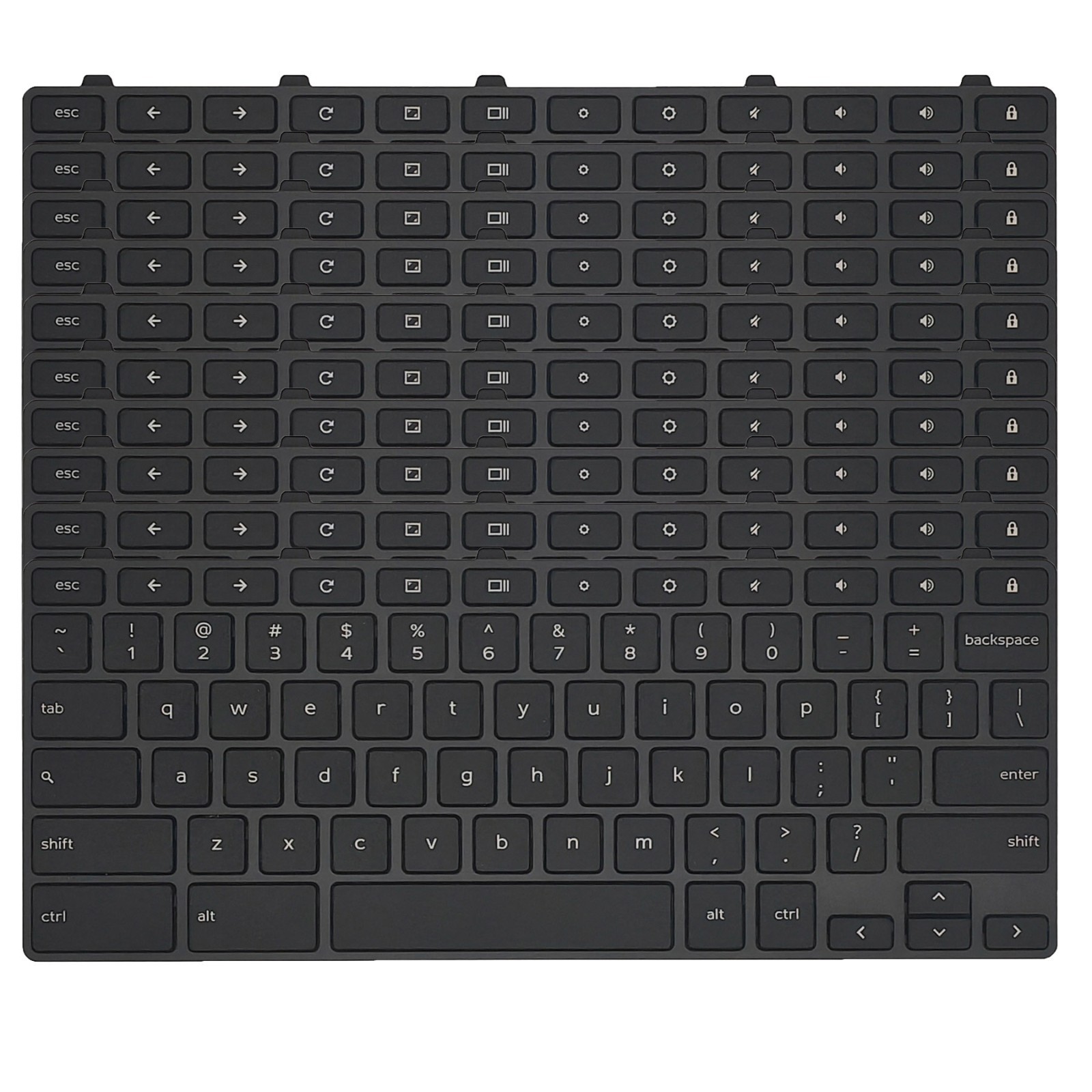 10pcs For Dell Chromebook 11 3100 3110 5190 3400 Laptop US Keyboard 0H06W 0RFXCF