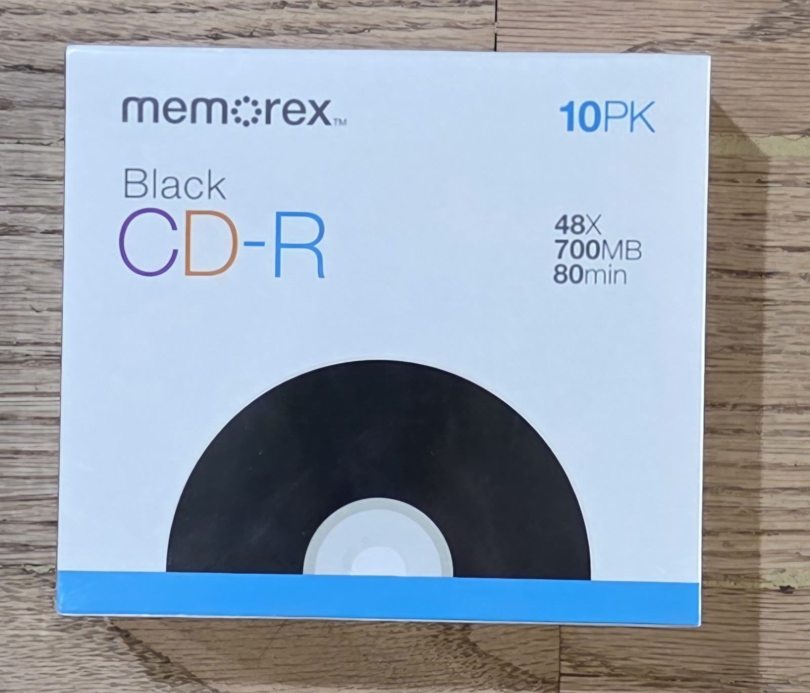 10pk Memorex CD-R Black  48x, 700mb, 80 Min.
