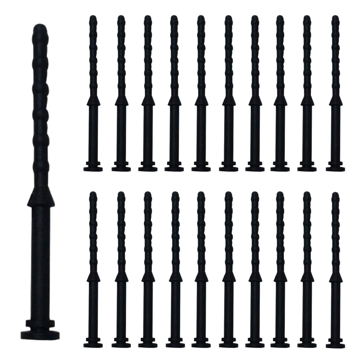 20PCS PC Case Fans Computer Cooling Fan Mount Screws, CPU 6mm x 65mm, black