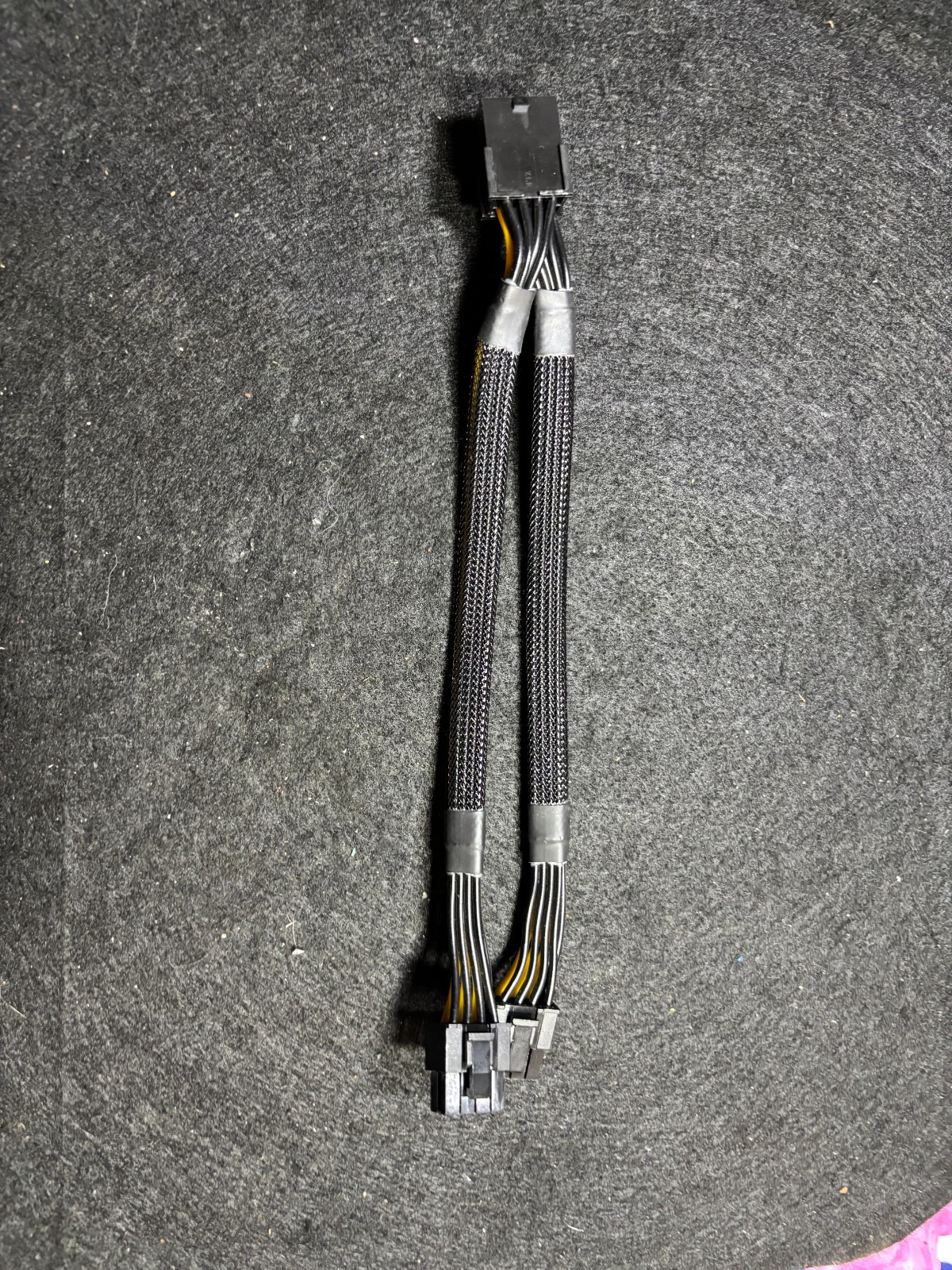 PCIe 8 Pin to Dual 8 Pin 6+2 GPU Power Splitter Cable Braided 10 Inch