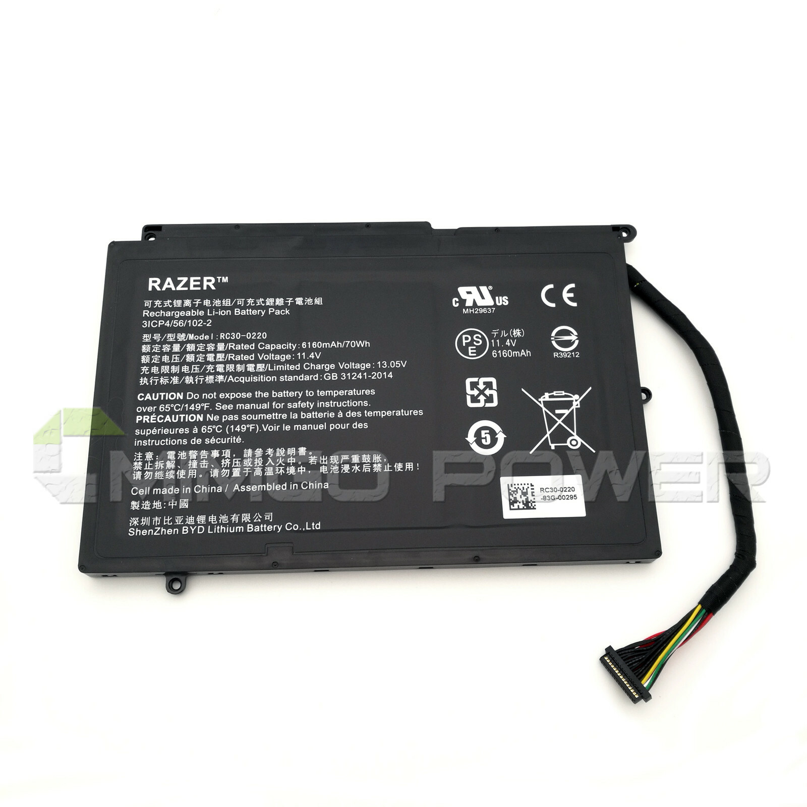 Genuine RC30-0220 Battery for Razer Blade Pro 17 FULL HD 2017 GTX 1060 RZ09-0220
