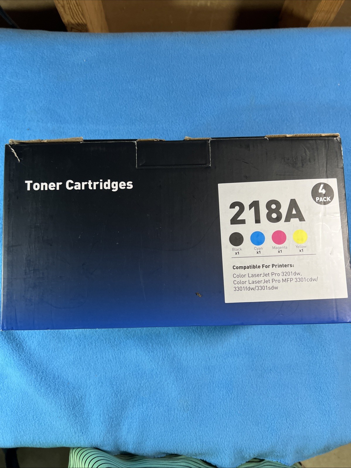 Toner Cartridges 218A Four Pack Fits Color Laser Jet Pro 3301dw,cdw,fdw,sdw New