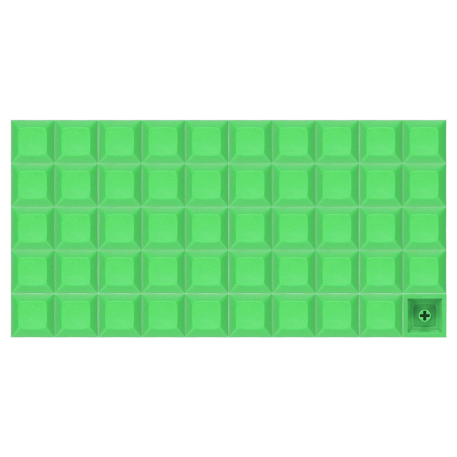50 Pcs PBT Keycap Set DSA Mechanical Numeric Keypads for Keyboard, Green