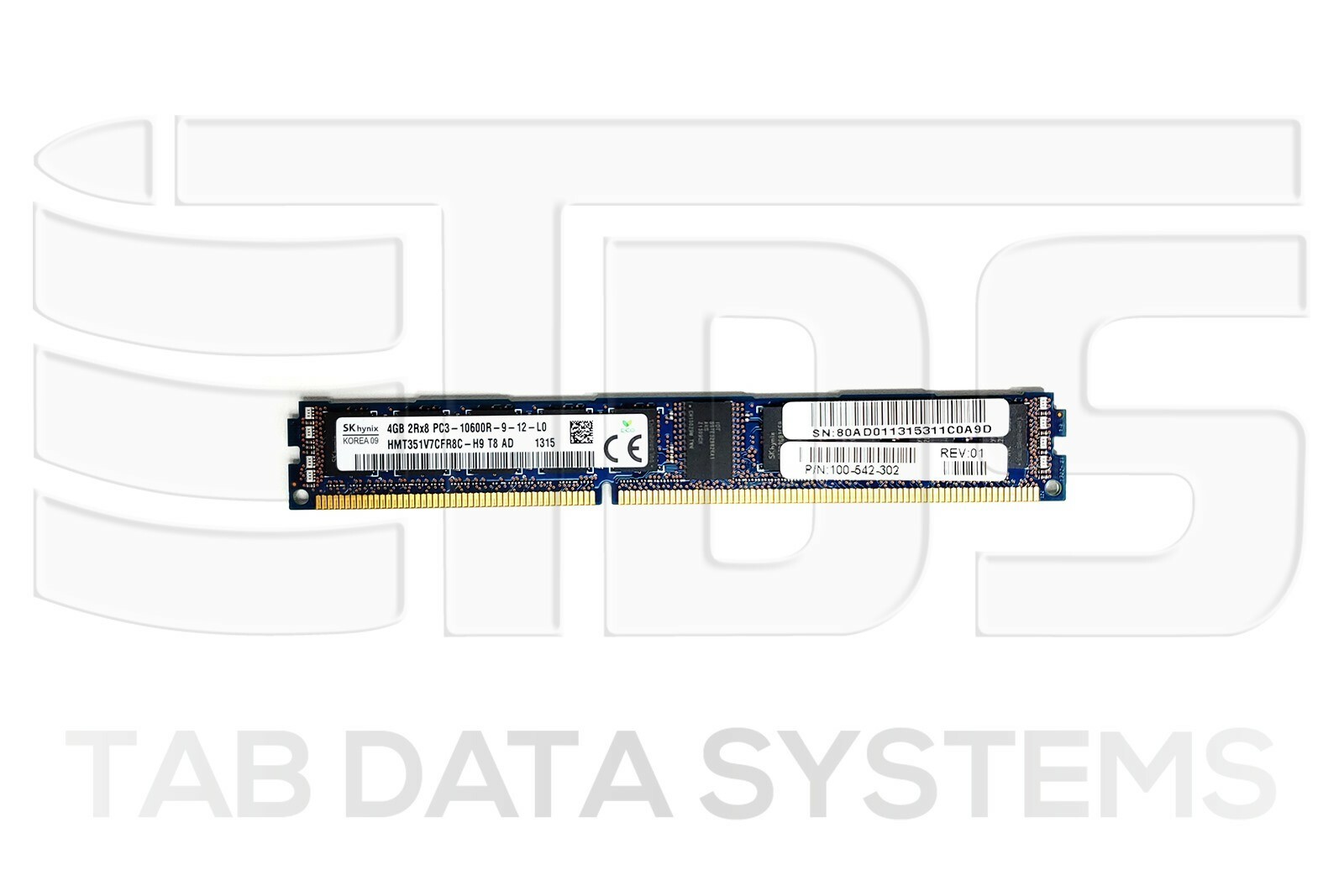 EMC 100-542-302 4GB DDR3 PC3-10600R DIMM RAM Memory for VNXe3100 VNXe3150 SP