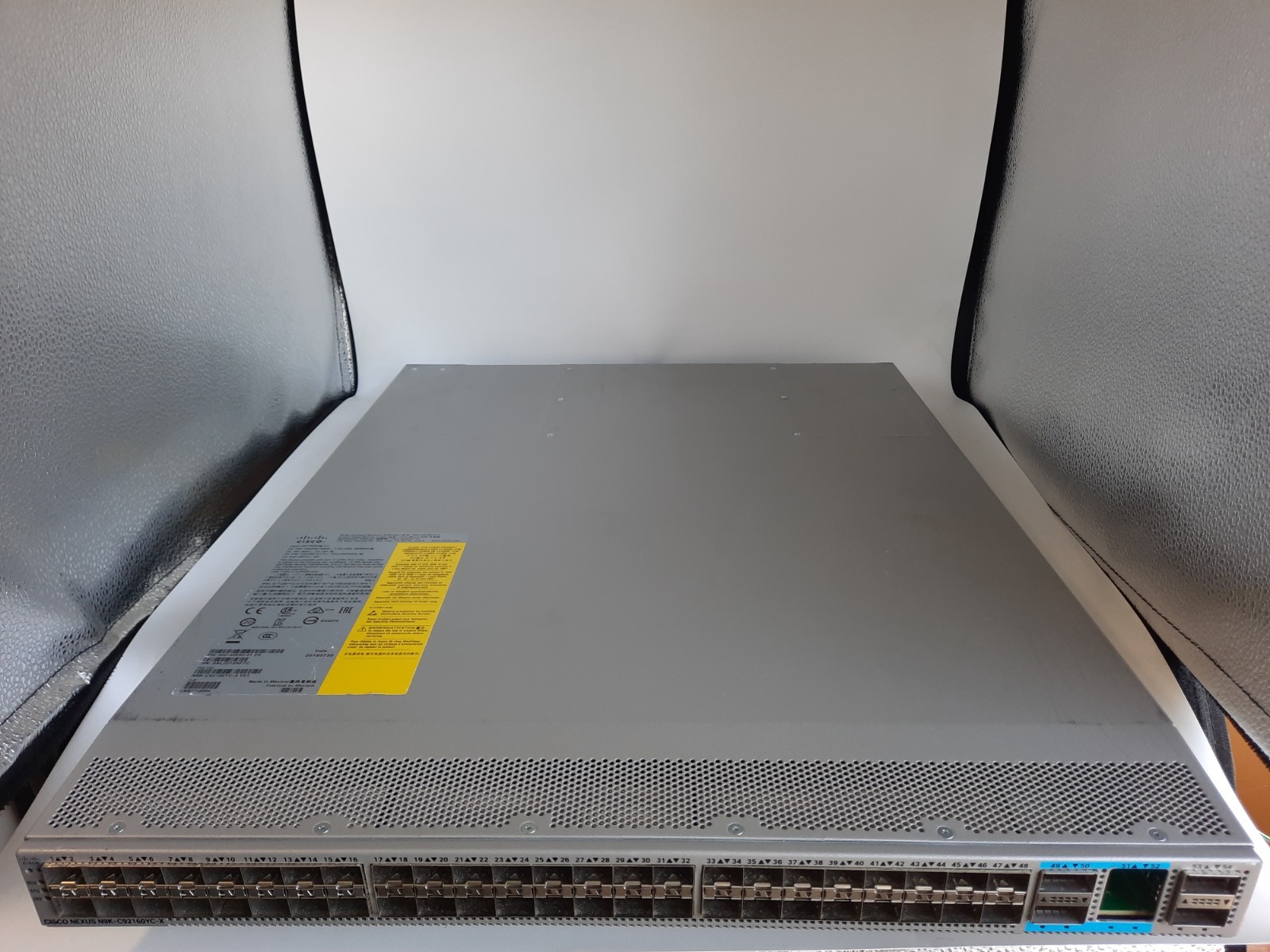 Cisco N9K-C92160YC-X Nexus Missing Ports-51 & 52 With Power supplies TESTED