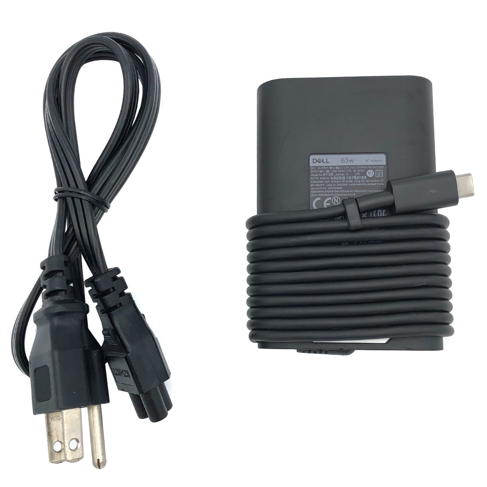 Original Dell 65W USB-C AC Adapter for Dell Precision 3480 Vostro 5320 Wyse 5470