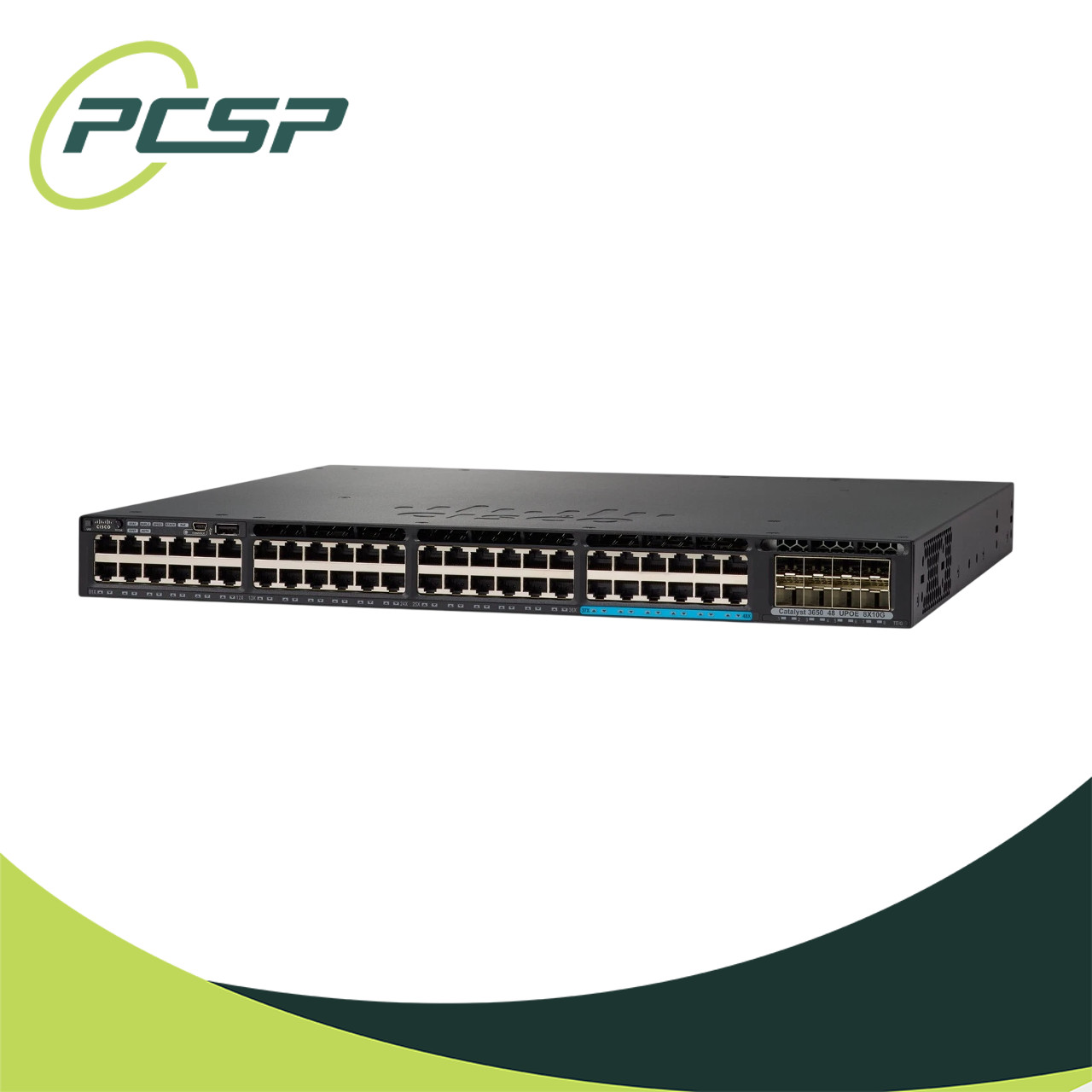 Cisco Catalyst 3650 48 Port mGig Switch 1x 1100W AC PoE+ WS-C3650-12X48FD-L