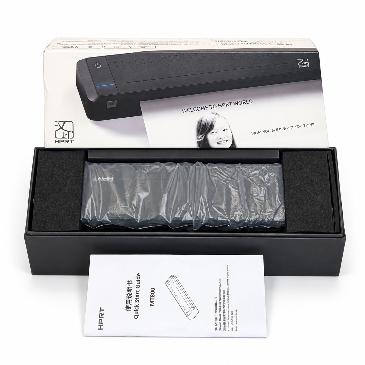 HPRT MT800 A4 Portable Mobile Thermal Printer B&W Bluetooth USB-C 300 DPI
