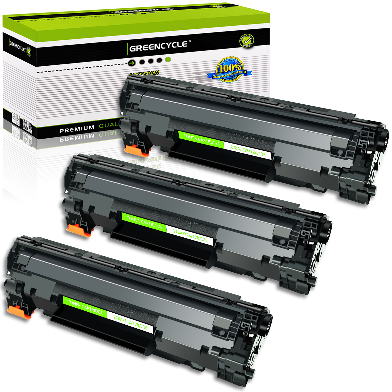 3PK CRG126 Toner Cartridge Fit for Canon 126 ImageClass LBP6200 LBP6200d Printer