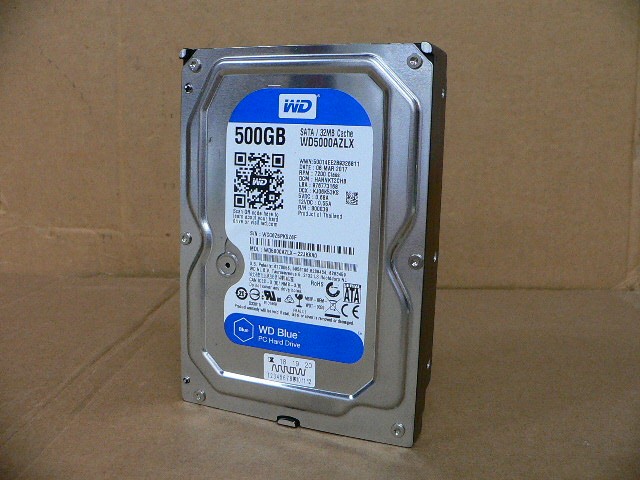 Western Digital Wd5000azlx-22Jkka0 500Gb 7.2K Rpm Sata 3.5" Hard Drive