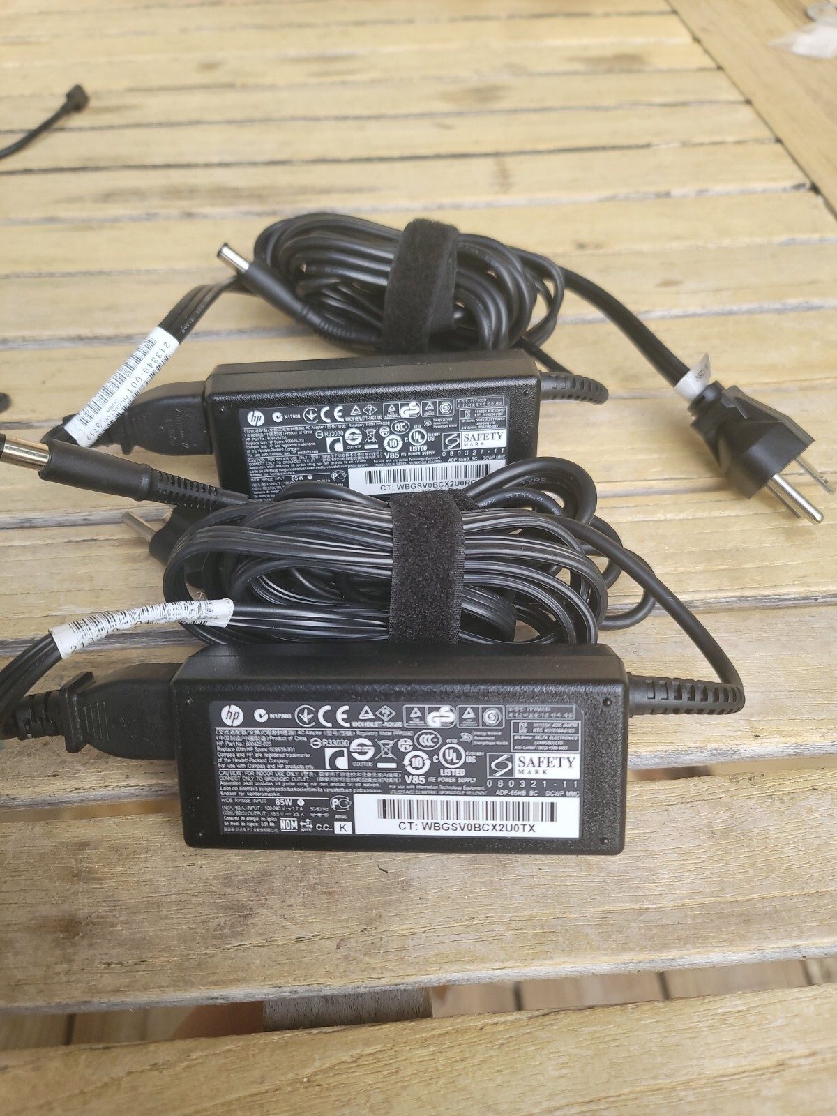 2 GENUINE HP PPP009D AC Power Supply 608425-003 18.5V 3.5A 65W 7.4x5.0 TIP