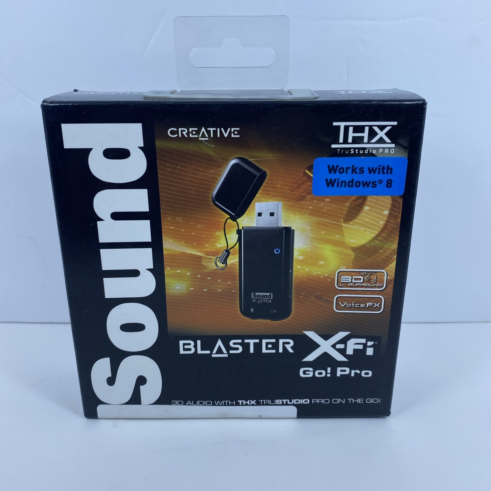 Creative Sound Blaster X-Fi Go Pro 3D USB Audio Card with THX trustudio SB1290 