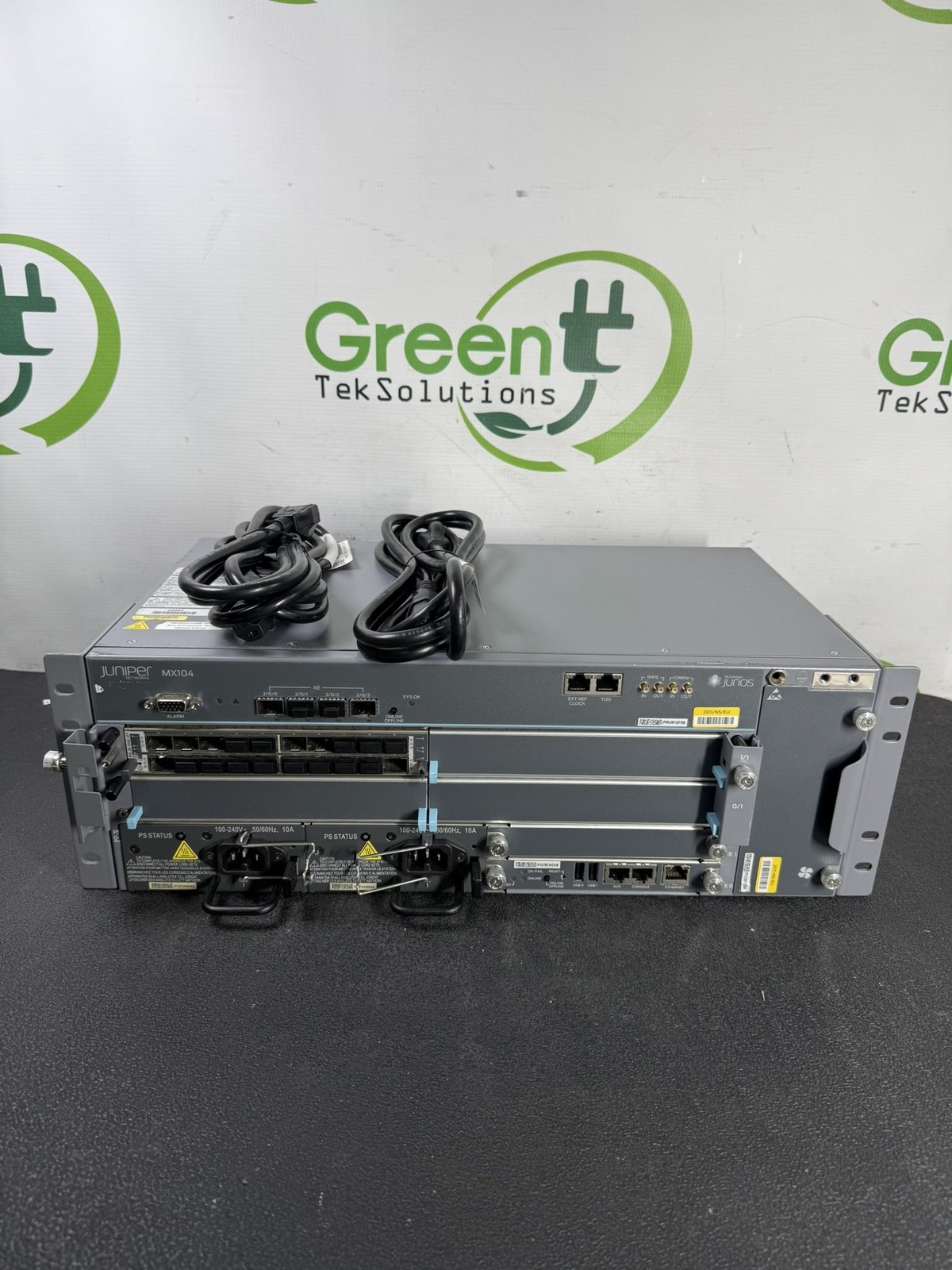 Juniper MX104 CHAS-MX104-S-B w/ MIC-3D-20GE-SFP 20x1G 2x AC PSU - READ