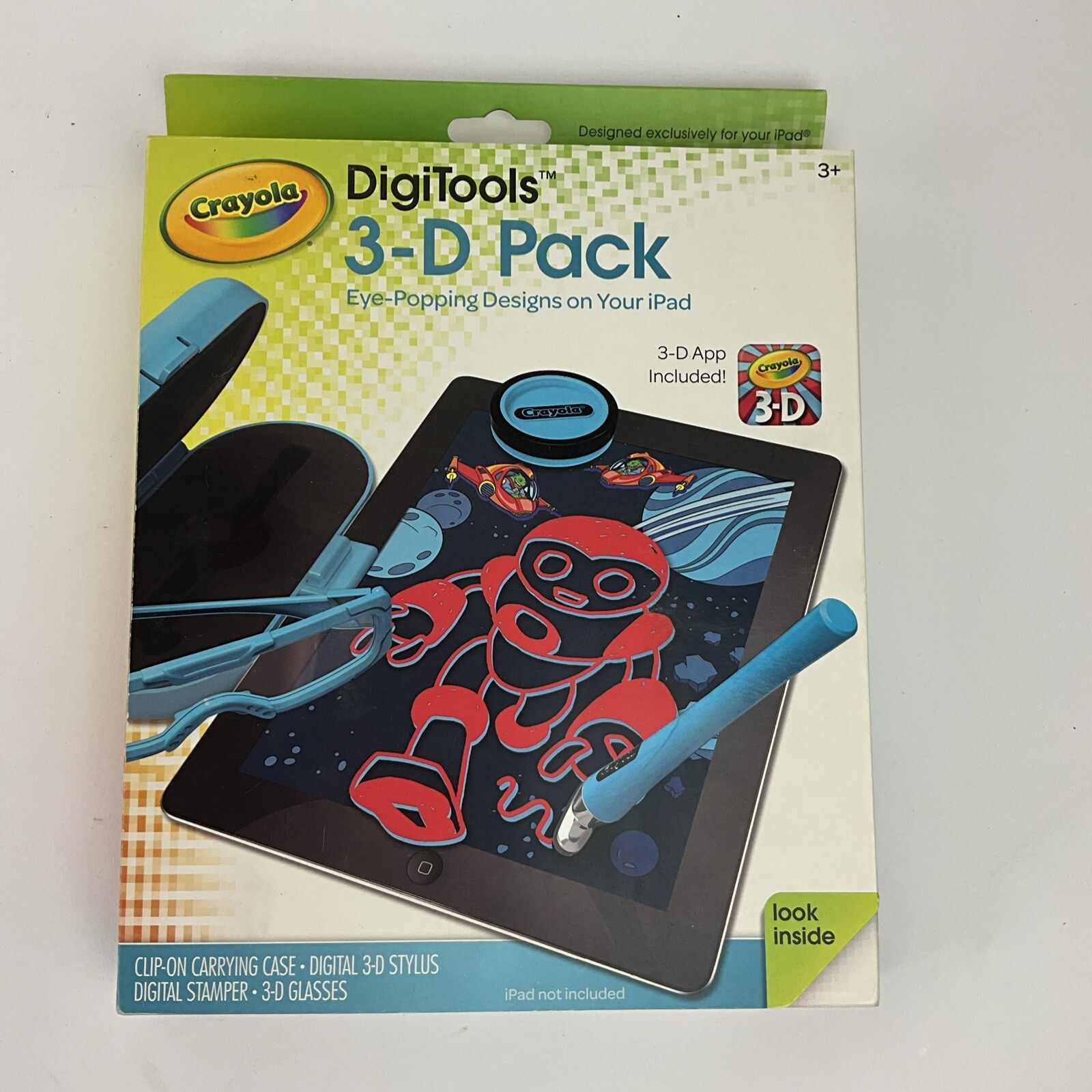 Griffin GC35974 Crayola DigiTools 3-D Pack for iPad (Blue) 