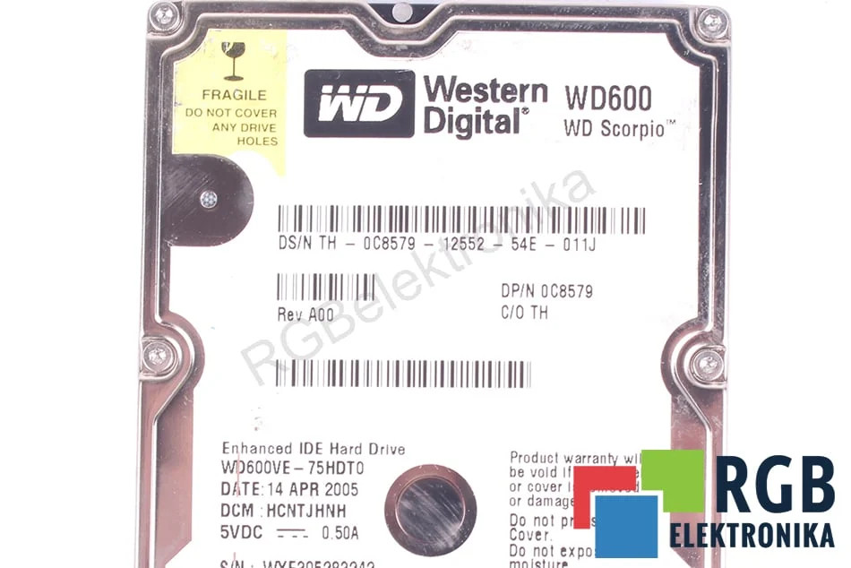 WD600VE-75HDT0 WD600 WESTERN DIGITAL - Used - 3 Months Warranty