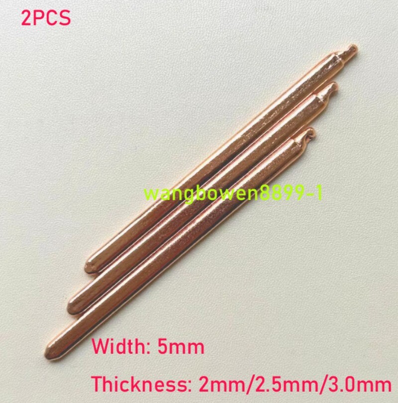 Copper Flat Heat Pipe for Cooling Laptop CPU/GPU Heatsink （L) 40-200mm Width 5mm