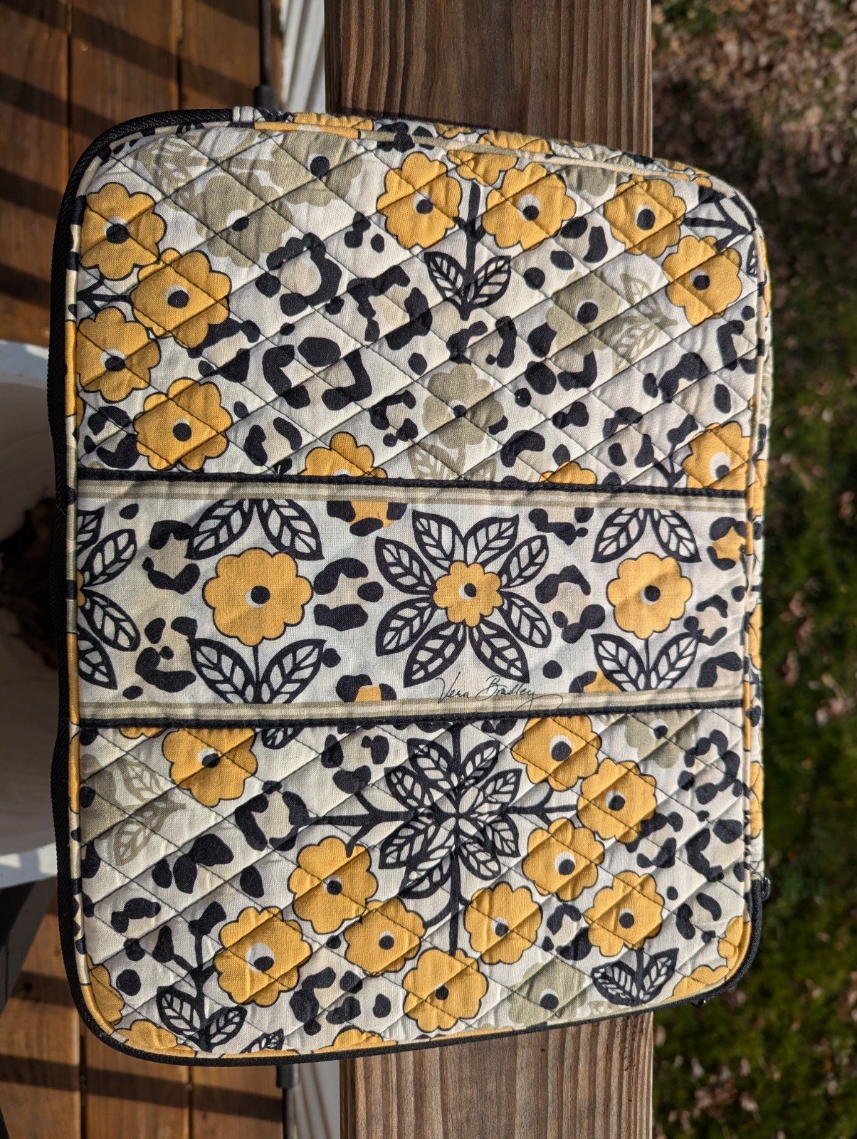 Vera Bradley Lap Top Case Go Wild 14"x11" Zip 
