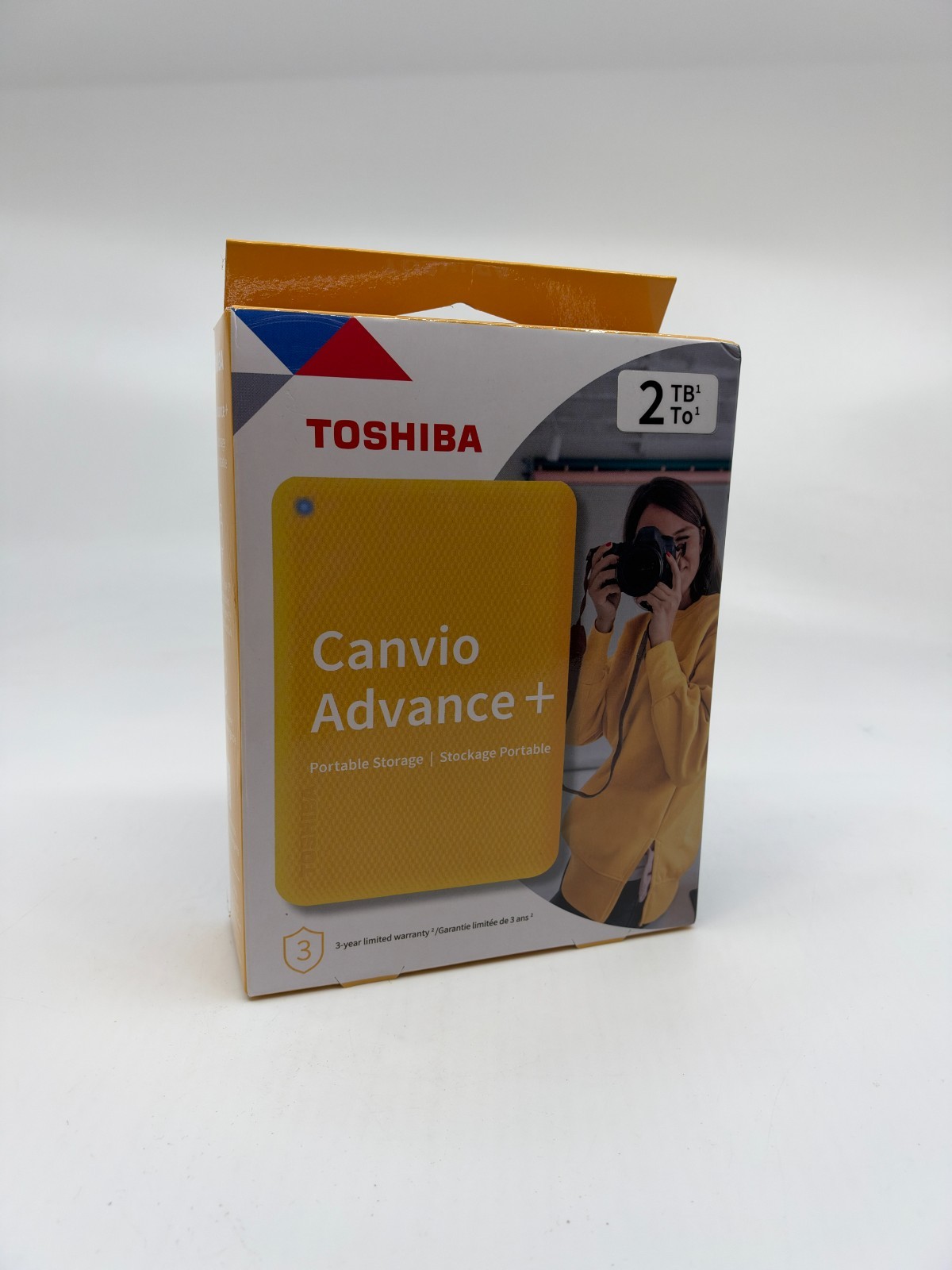 Toshiba Canvio Advance Plus 2TB Portable External Hard Drive Yellow, New Sealed