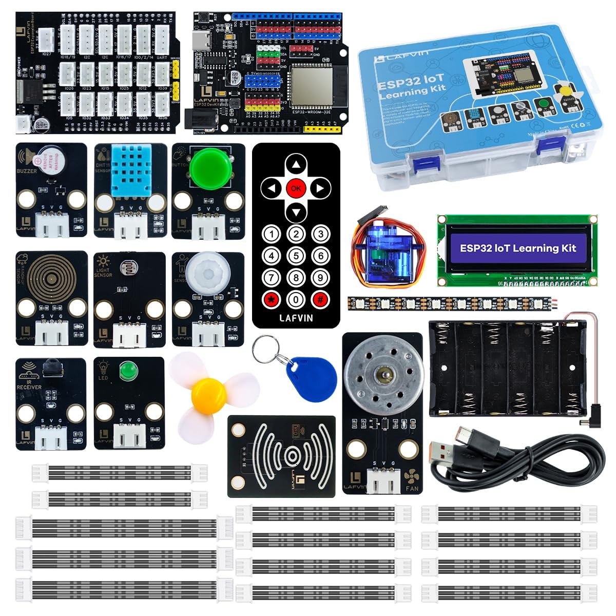 ESP32 IoT Learning Kit With ESP32 DevKit RFID Module LCD1602 Display Arduino