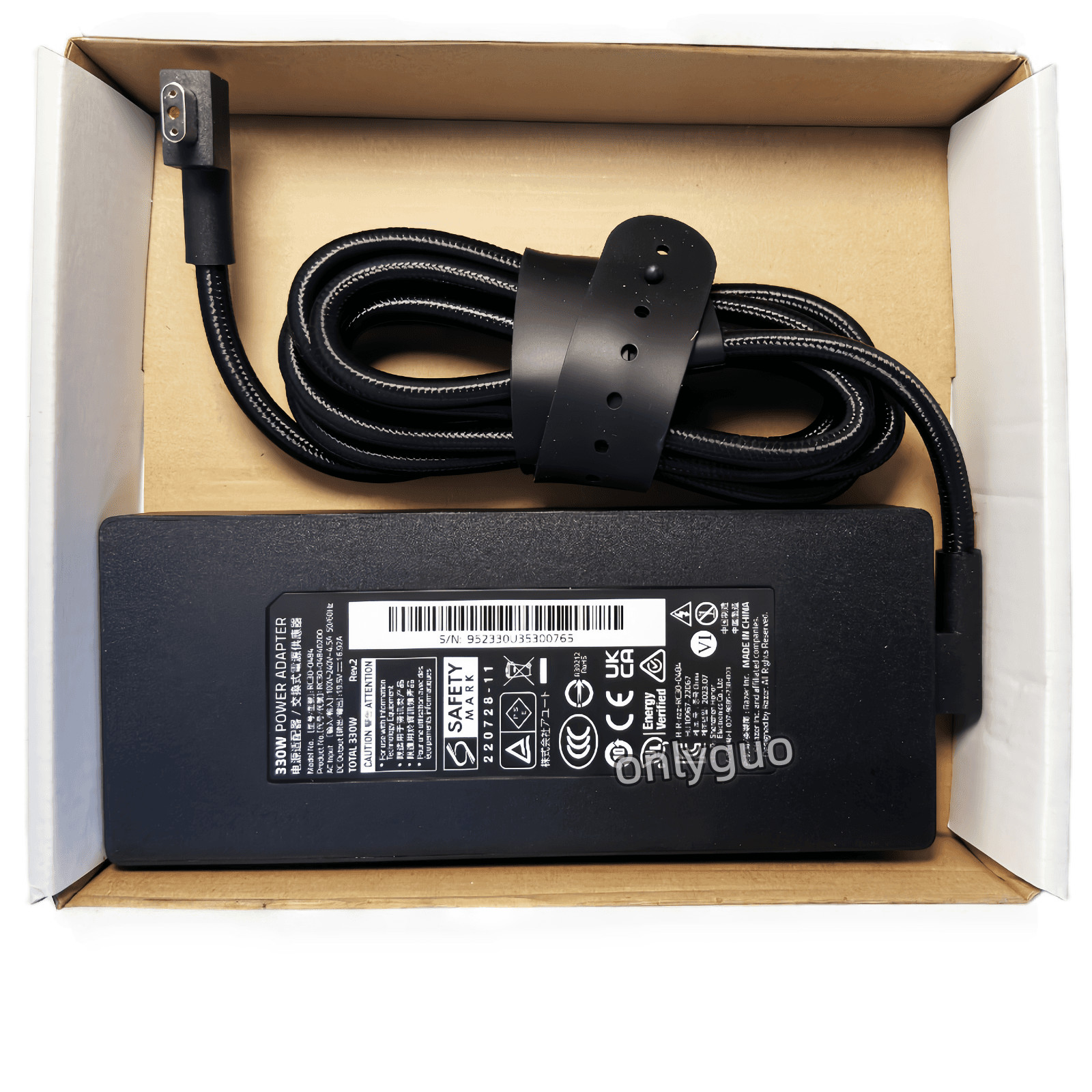 New Genuine OEM 330W RC30-0484 Charger For Razer Blade 16 18 RTX 4080 RTX 4090