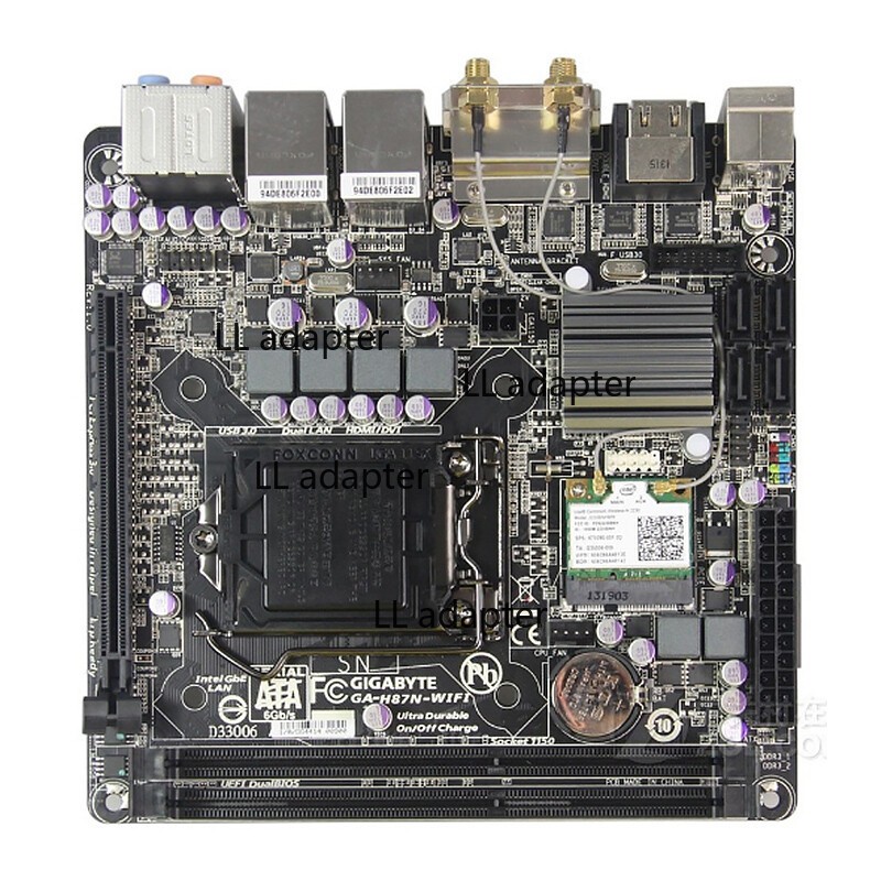 For Gigabyte GA-H87N-WIFI LGA1150 DDR3 Mini-ITX Motherboard Tested