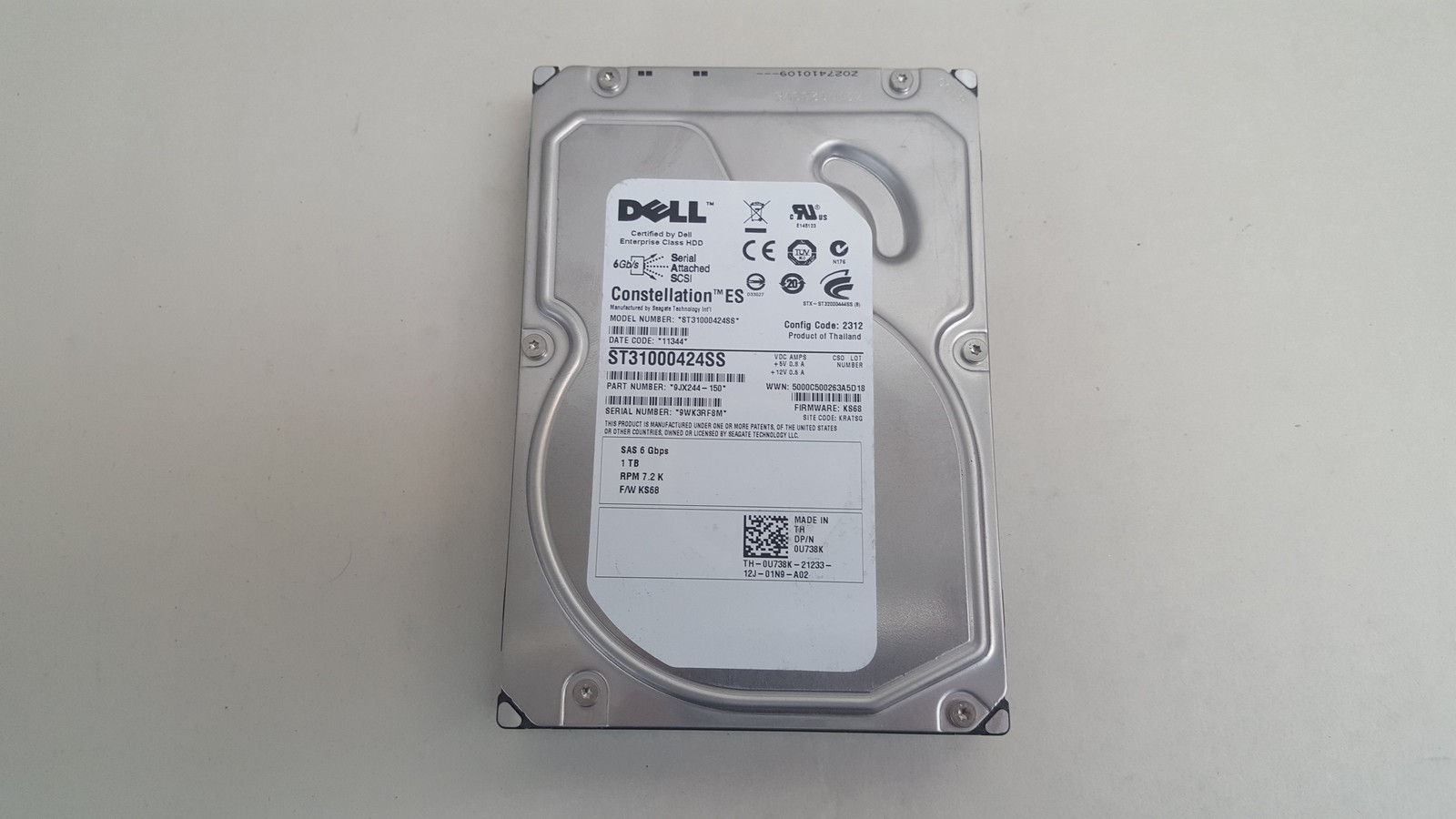 Seagate Dell ST31000424SS 1 TB 3.5 in SAS 2 Enterprise Hard Drive