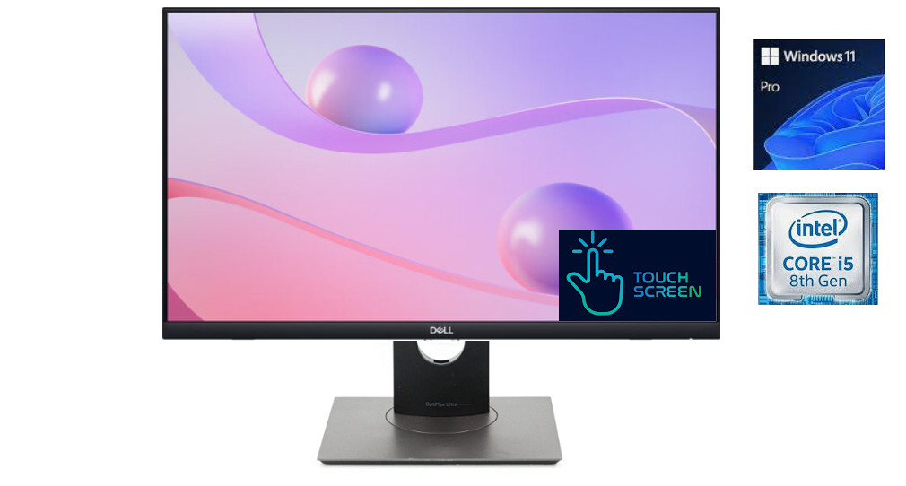 Dell OptiPlex 7070 Ultra AIO 23.8" TOUCH Win 11 Pro AIO i5, 16GB Ram, 256GB SSD