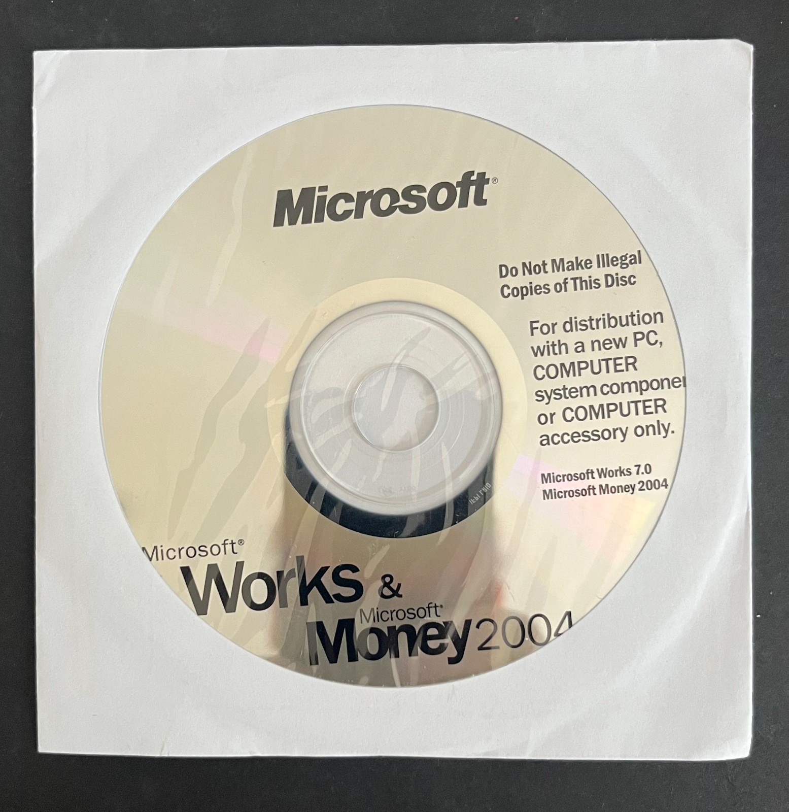 Microsoft Works And Money 2004 PC Software w/ Product Key, NEW SEALED