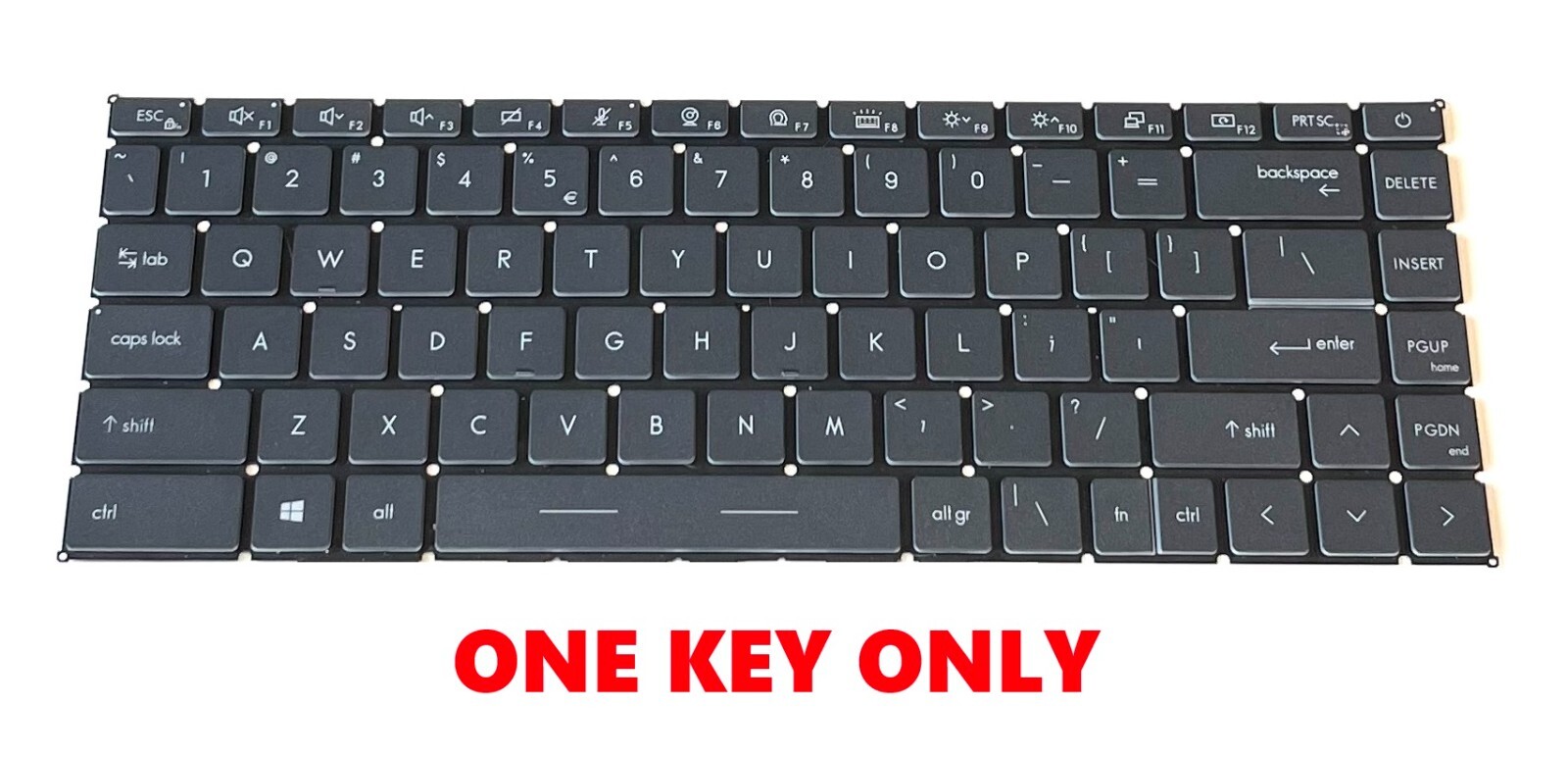 MSI Stealth 15M A11UEK Laptop US Keyboard One Key Cap + Hinge V194222JK2 Genuine