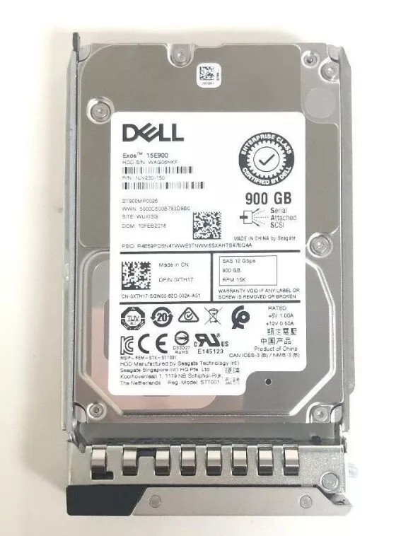 1PC New For Dell 0XTH17 900GB 10k 2.5" SAS 6Gbps HDD Hard Drive ST900MP0026