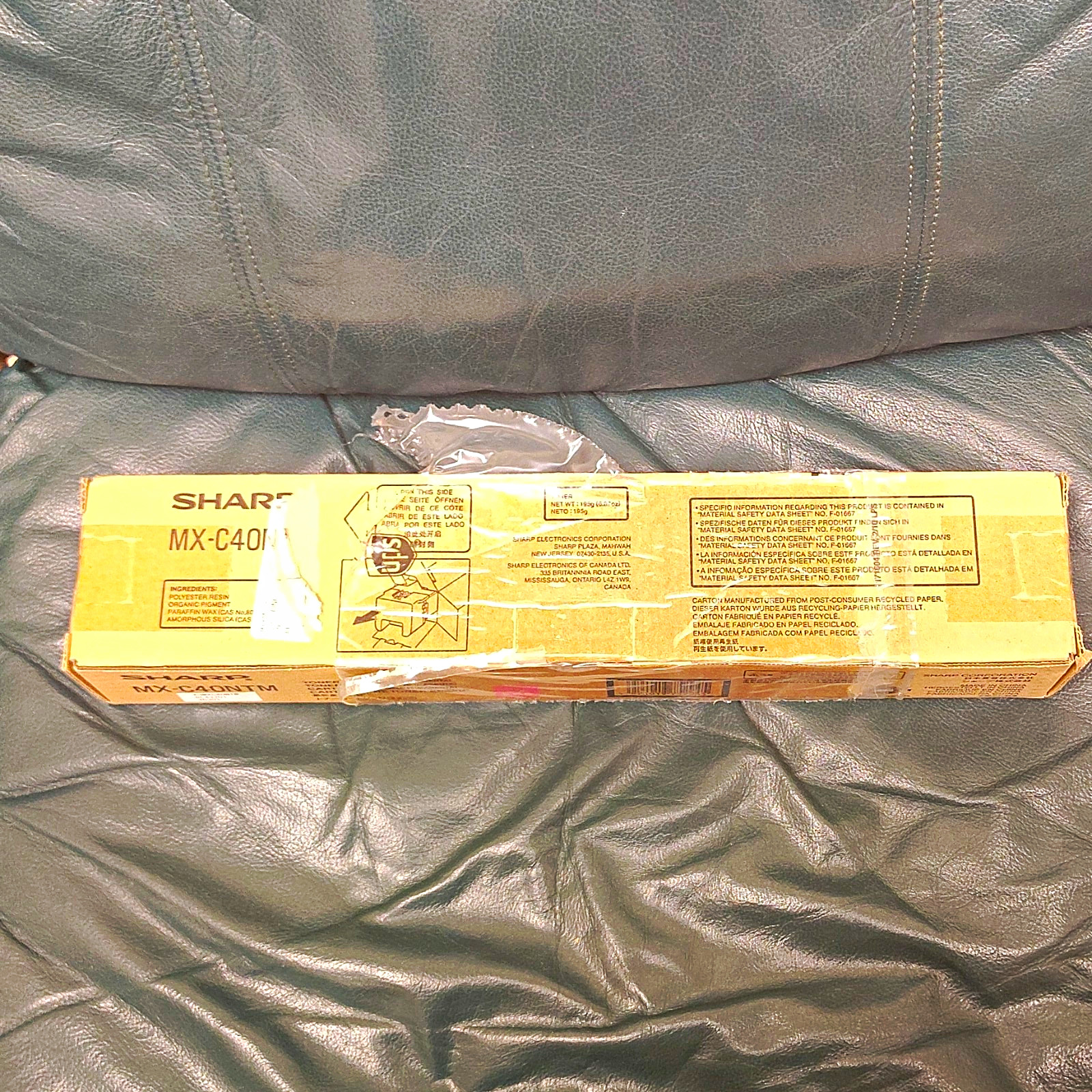Sharp MX-C40NTY (MX-C40NTY) Yellow Genuine/Original Laser Toner for MX-C400P