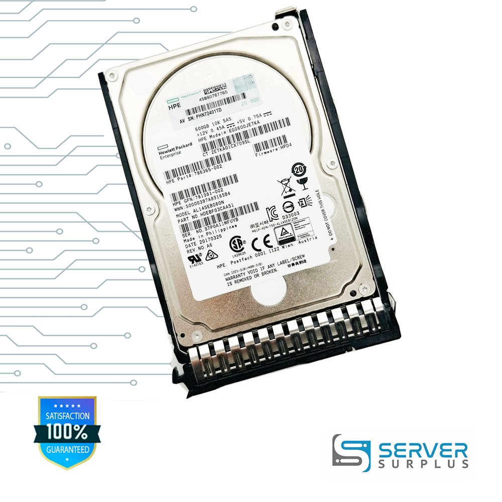 HPE AL14SEB060N 600GB SAS 2.5 in Enterprise HDD | 796365-002 | HDEBF03CAA51