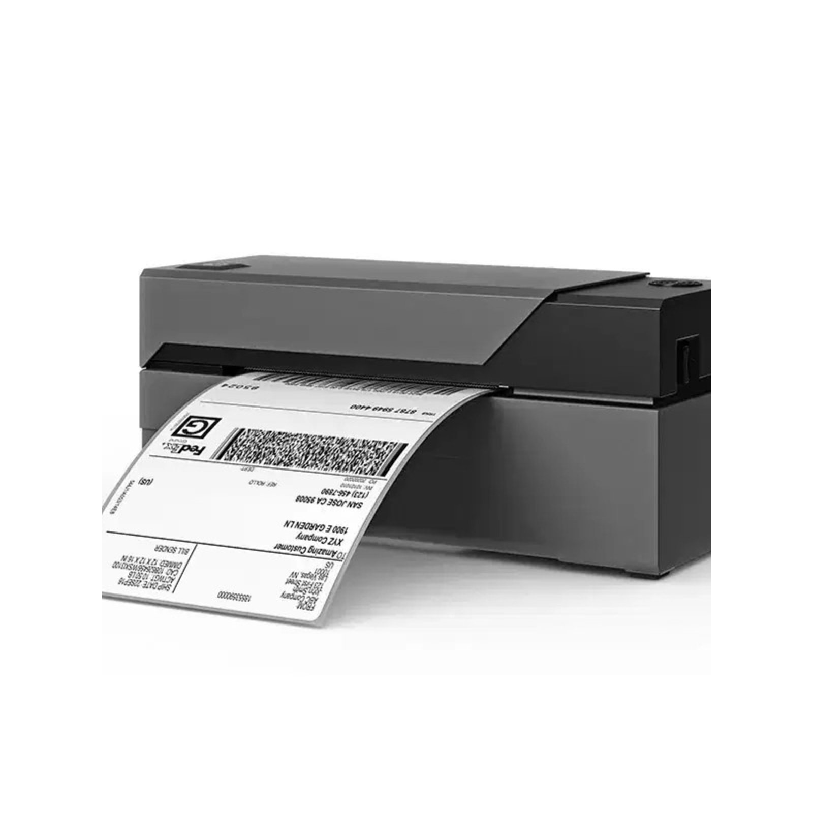 Portable Thermal Label Printer in Dark Gray