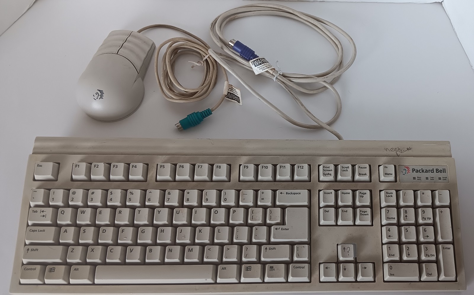 Packard Bell PB Keyboard & Trackball Mouse PS/2 ps2 MUSBJL 160125 Semi-Tested