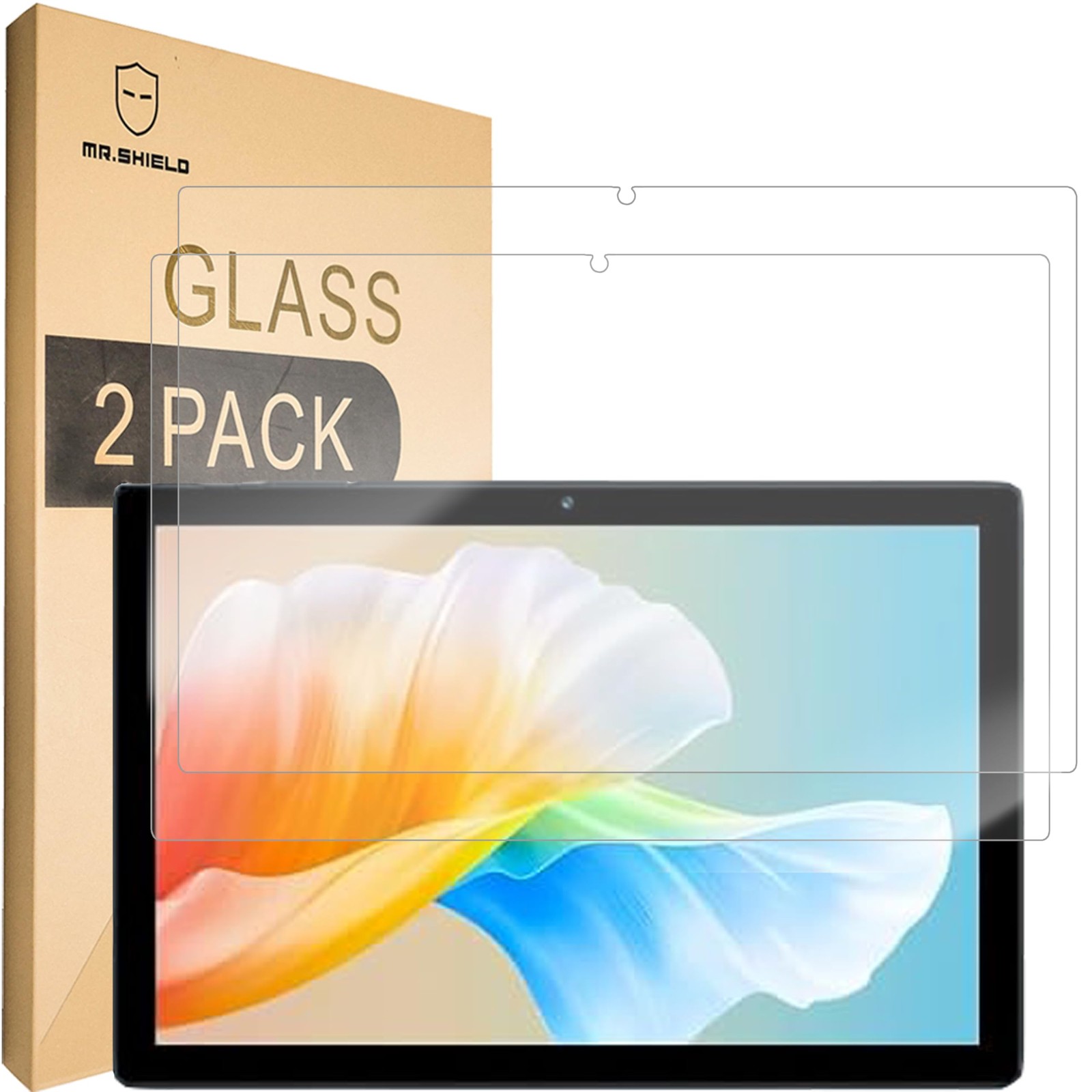 Mr.Shield Tempered Glass Screen Protector for SUAAT S10 Tablet 10.1 Inch clear