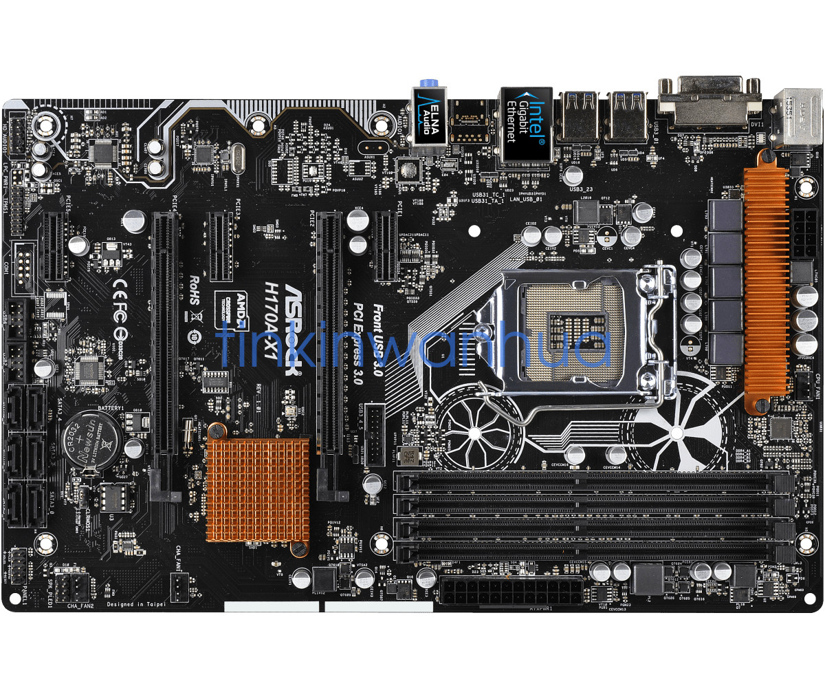 For ASRock H170A-X1 Intel H170 DDR4 ATX Motherboard 100% Tested