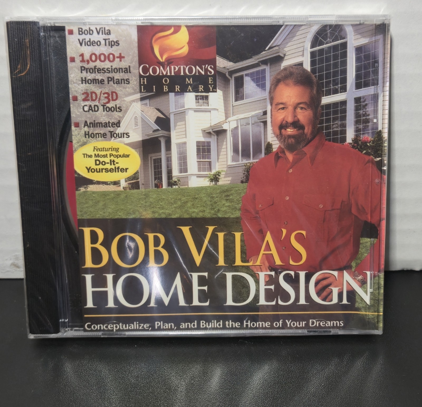 Bob Vila's Home Design Compton's Home Library 2 PC CD ROMS Windows 95 New Sealed